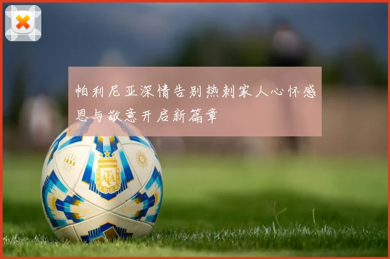 帕利尼亚深情告别热刺家人心怀感恩与敬意开启新篇章